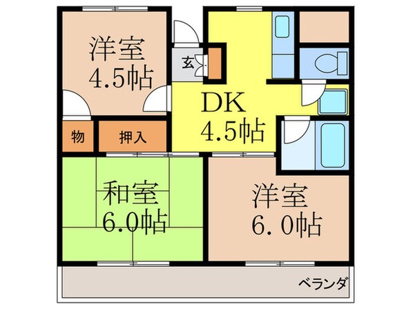 ピ－スフルハウスの物件間取画像